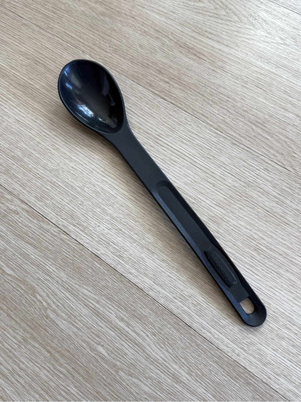 Vintage Rubbermaid Nylon Black Serving Basting Solid Spoon Black 1973 USA 13”